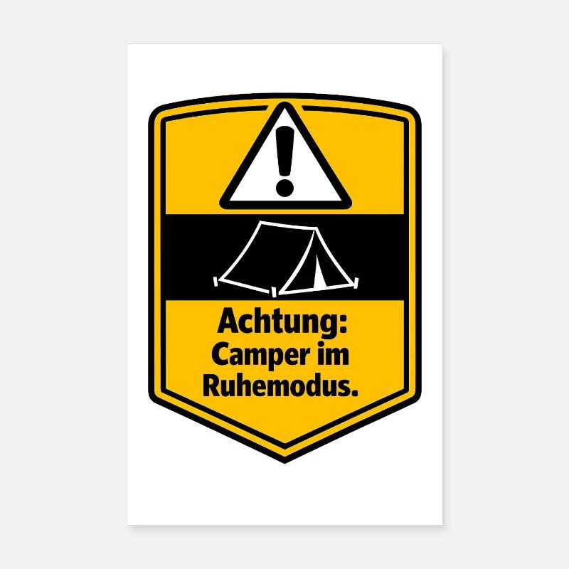 Camping-car, camping-car, fourgonnette Poster 20 x 30 cm