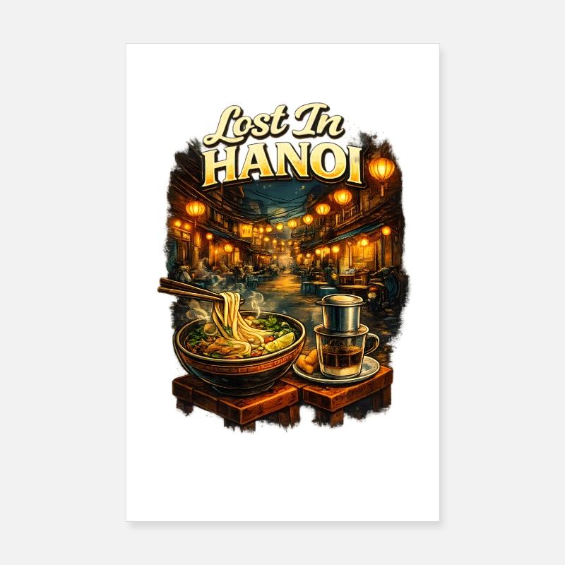 Perdu à Hanoï Poster 20 x 30 cm