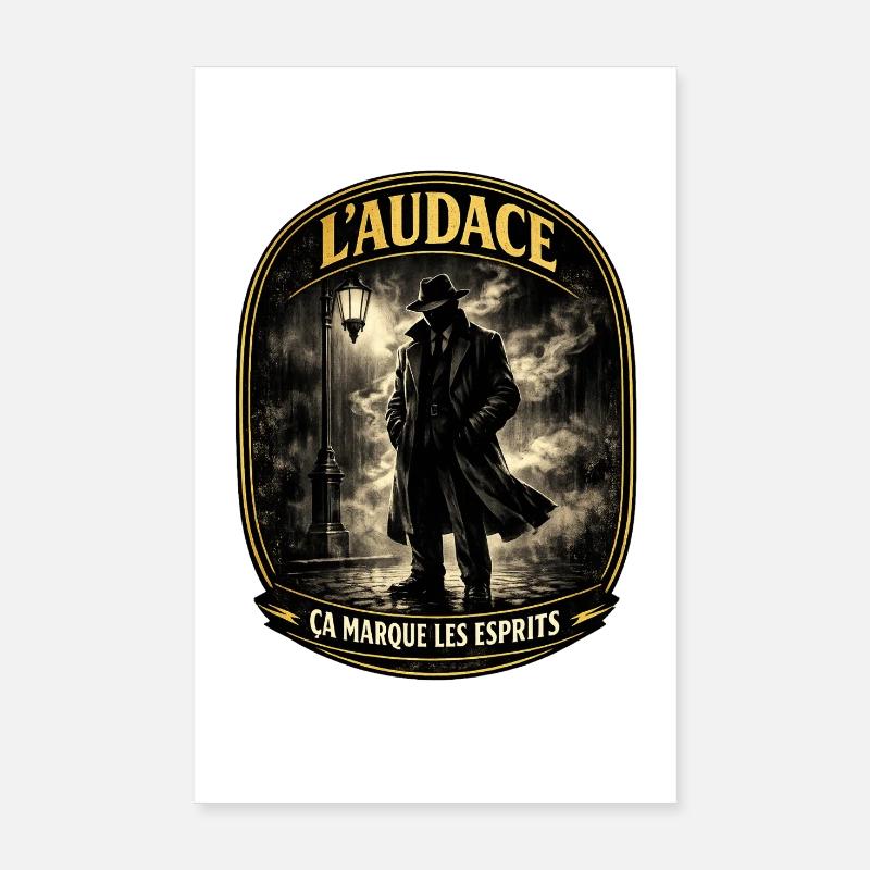 Audace Noire: Esprits et Ombres Poster 20 x 30 cm