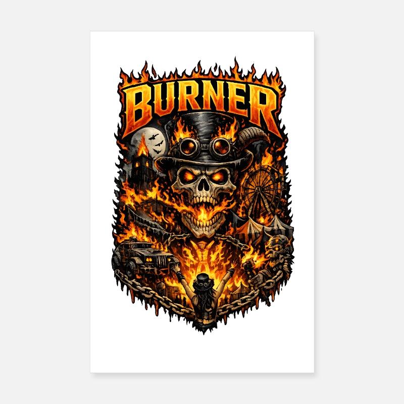 Burner – Feu, Liberté et Rébellion Poster 20 x 30 cm