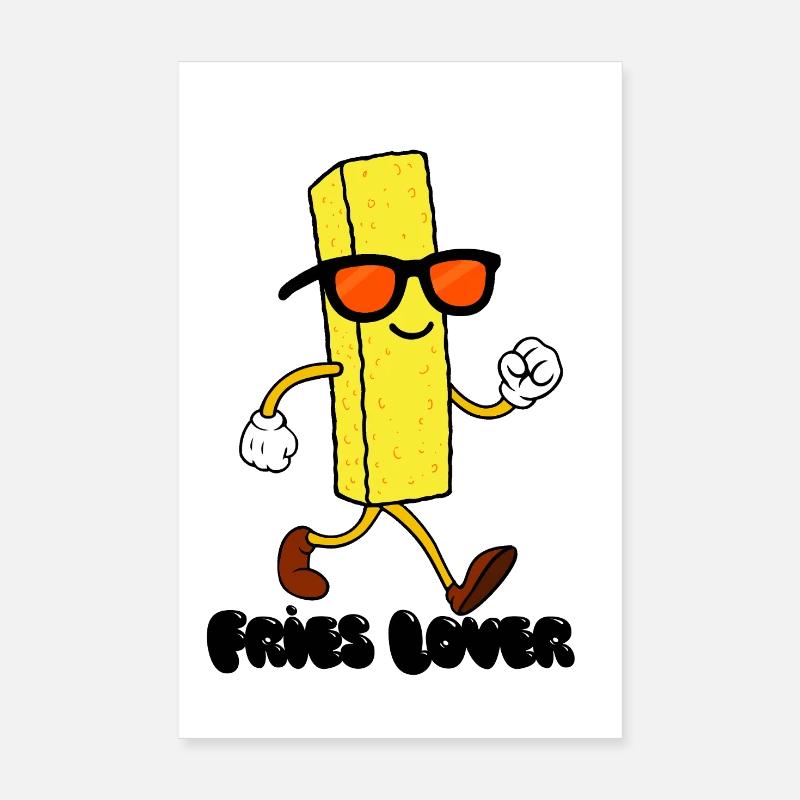 Fries Lover Poster 8" x 12" (20x30 cm)