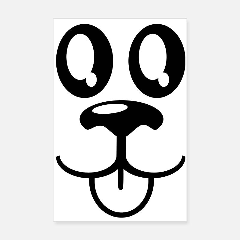 face à des animaux Poster 20 x 30 cm
