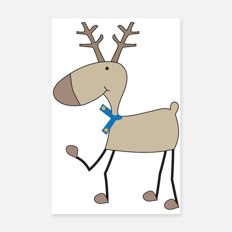 Moose Poster 8" x 12" (20x30 cm)