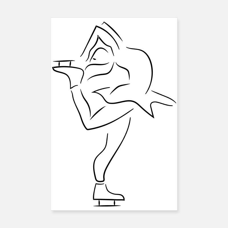 Eiskunstläuferin Poster 20x30 cm