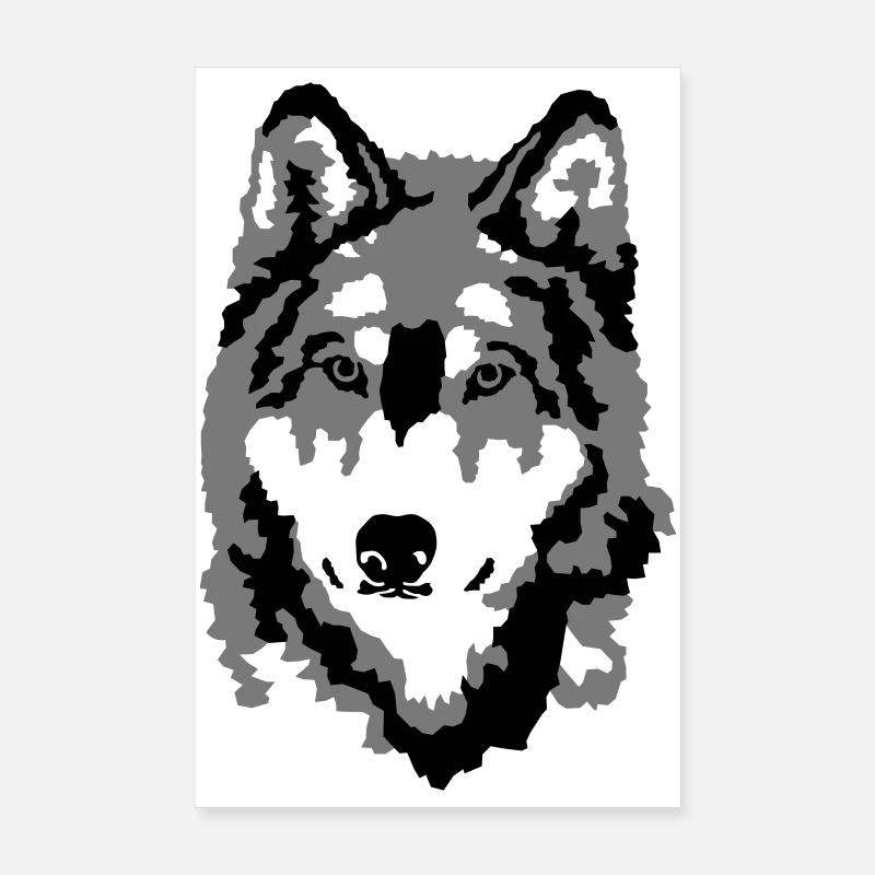 wolf Poster 8" x 12" (20x30 cm)