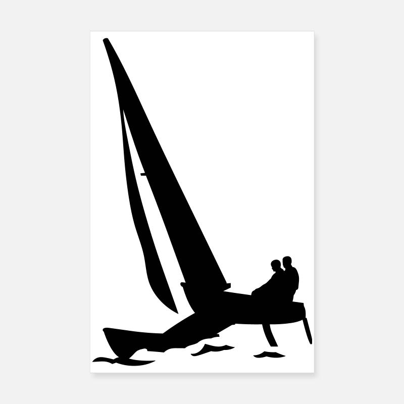 Katamaran - Poster 20x30 cm - Weiß