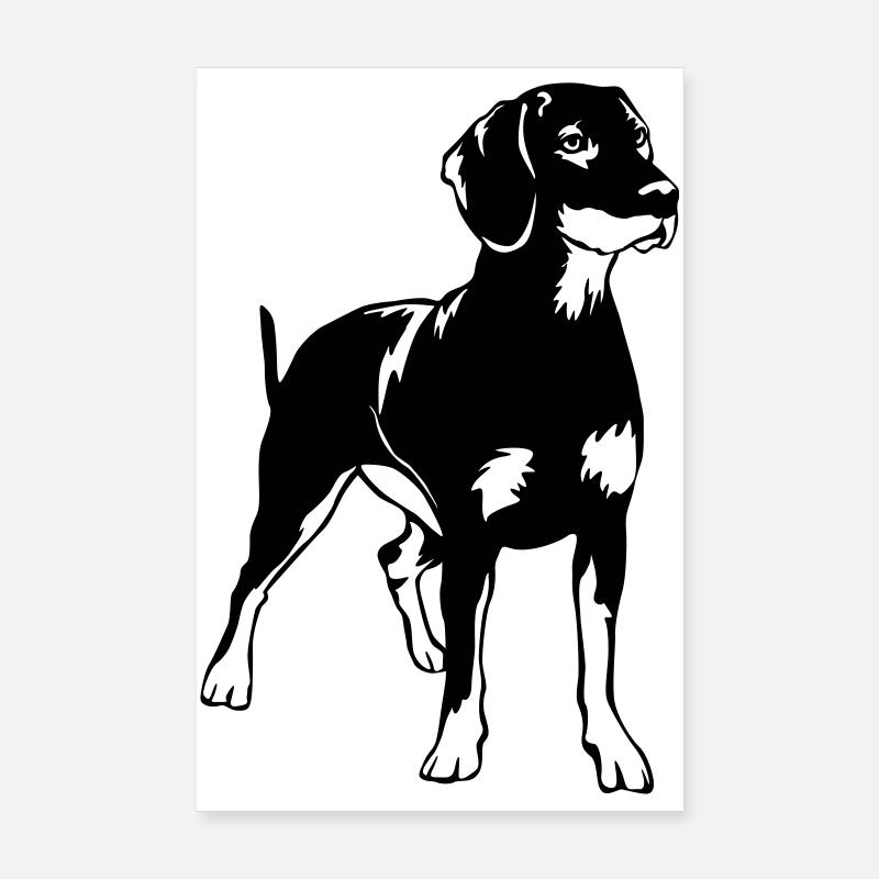 Slovensky Kopov - Poster 20x30 cm - Weiß