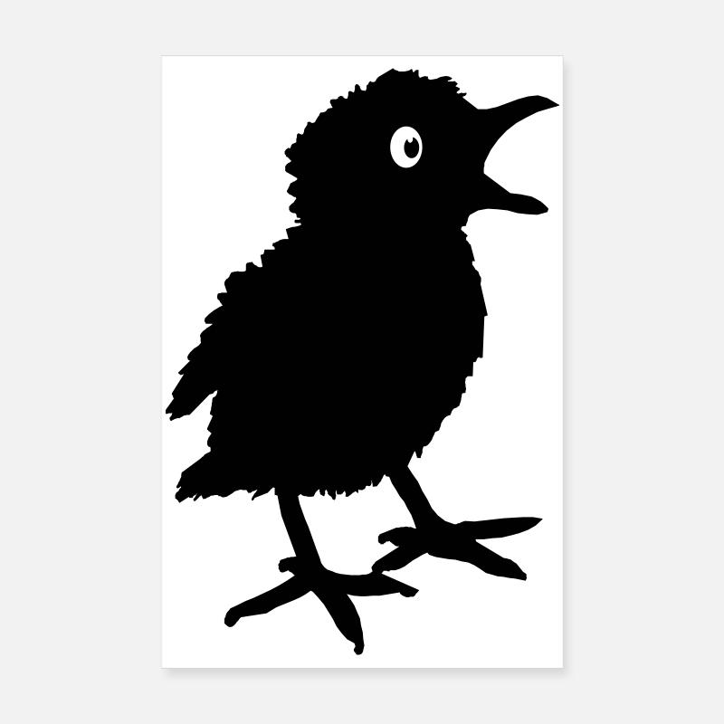 Chick chick beeper bird shade Poster 8" x 12" (20x30 cm)