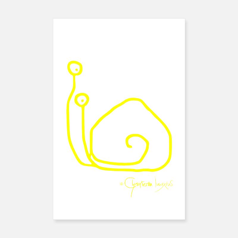 Snailsolomeeting - Singlesnail Poster 8" x 12" (20x30 cm)