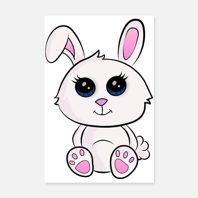 Bébé lapin Poster 20 x 30 cm