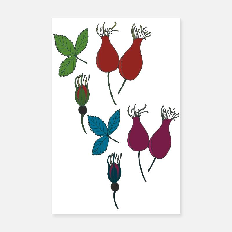 Style églantier Poster 20 x 30 cm