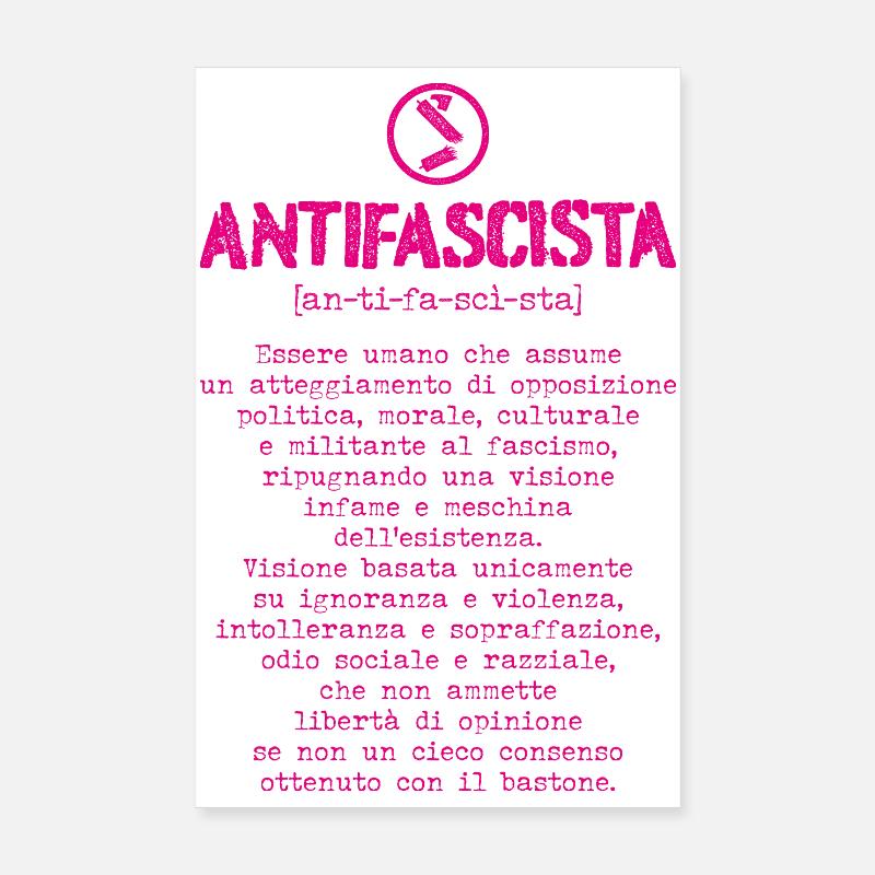 Anti-Fascist Definition Poster 8" x 12" (20x30 cm)