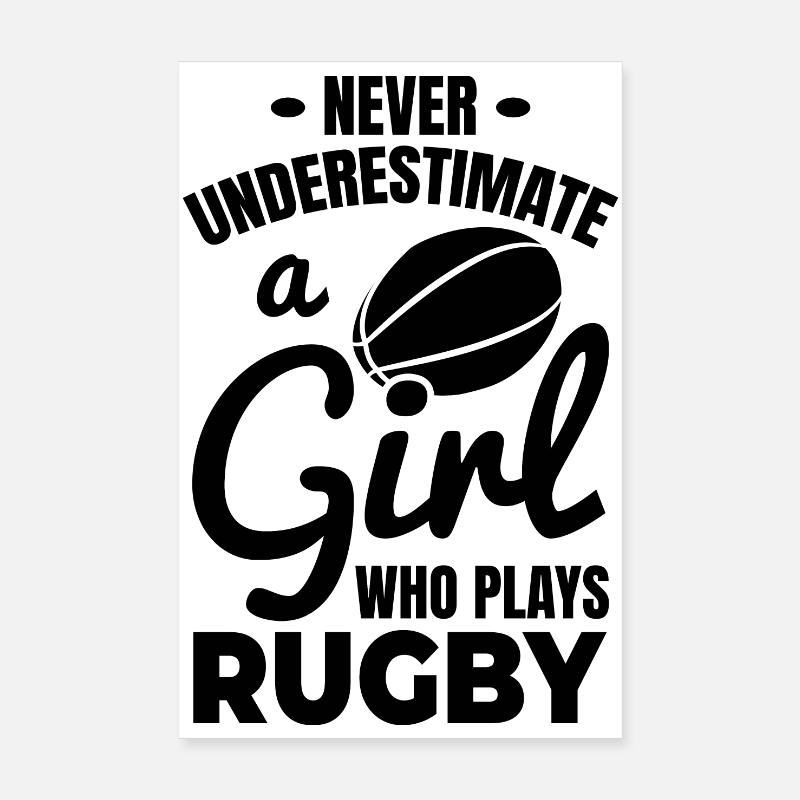 Rugby player Poster 8" x 12" (20x30 cm)