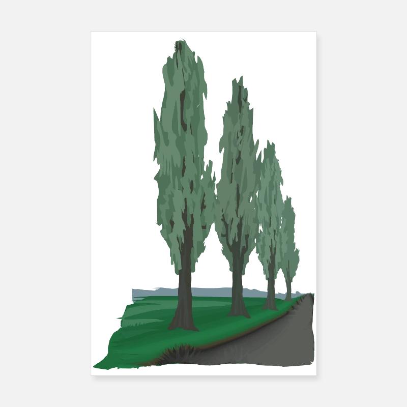Poplar Avenue | Poplar Poster 8" x 12" (20x30 cm)
