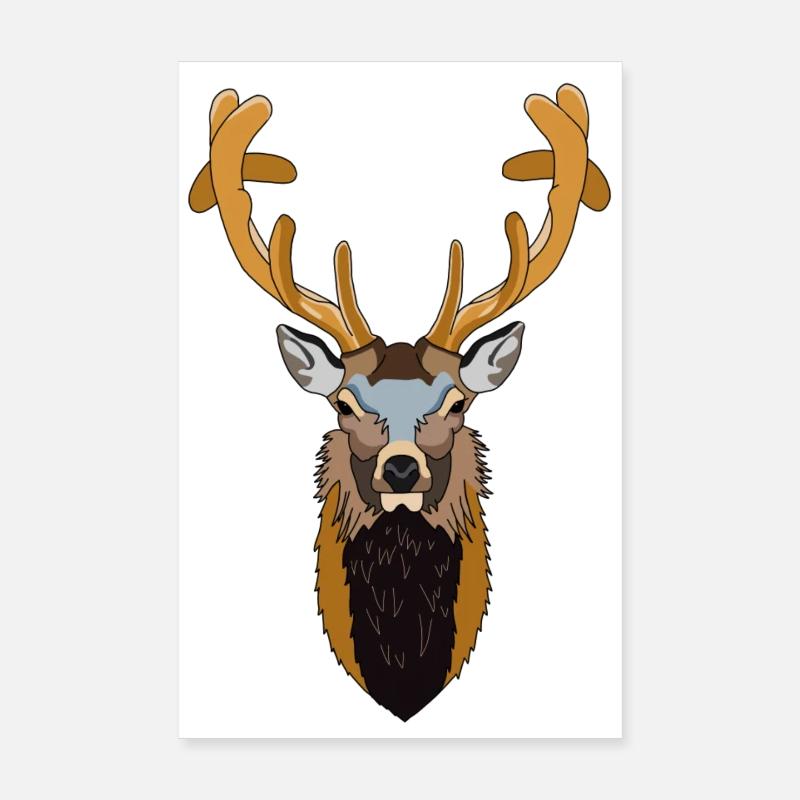 Cerf Poster 20 x 30 cm