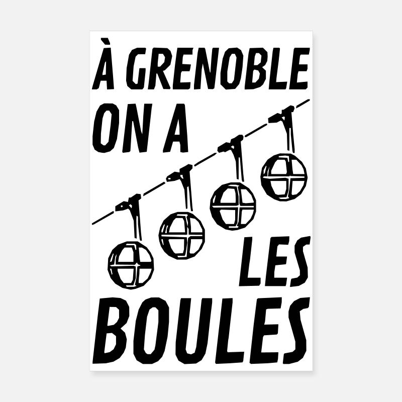 grenoble boules téléphérique grenoble. Narvalo Poster 20 x 30 cm