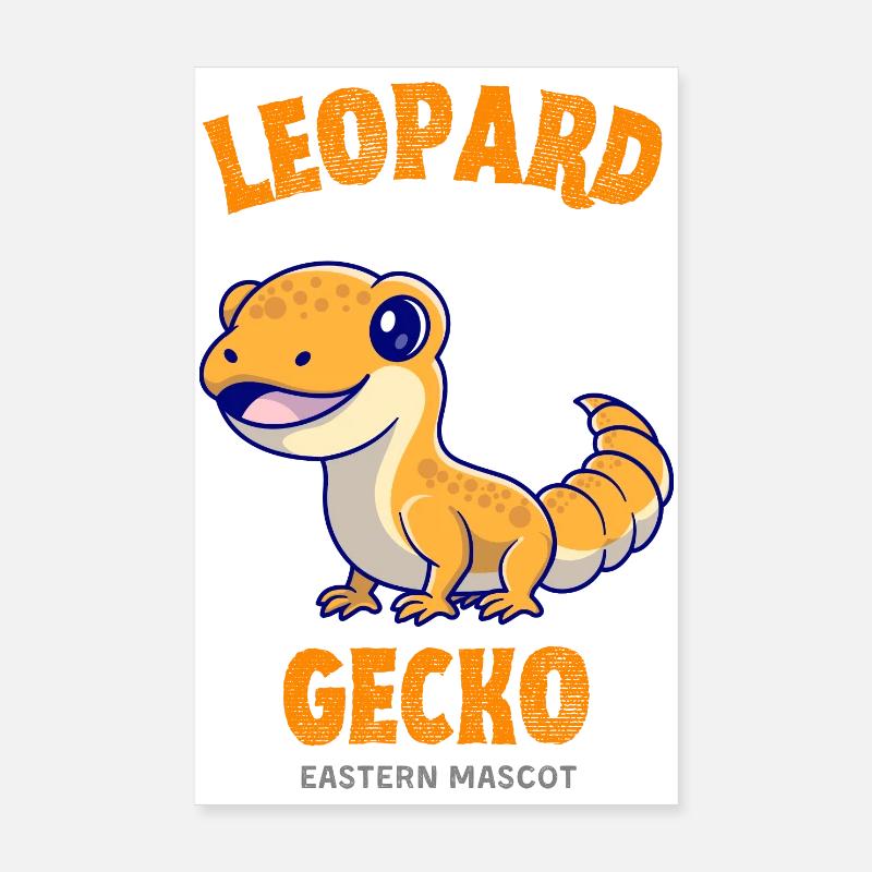 leopard gecko reptile pet small lizard Poster 8" x 12" (20x30 cm)