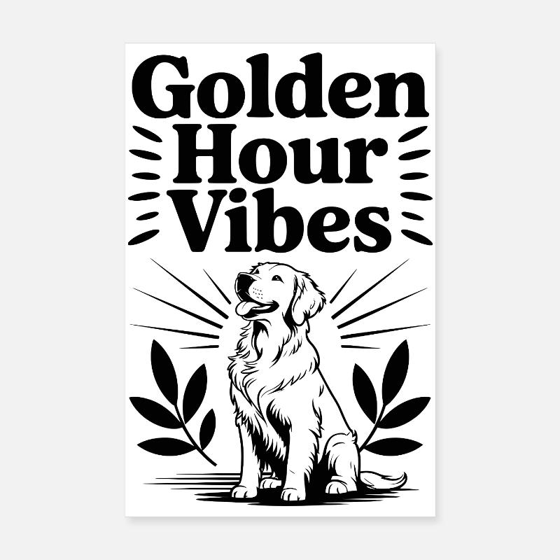 Golden Hour Vibes Poster 8" x 12" (20x30 cm)