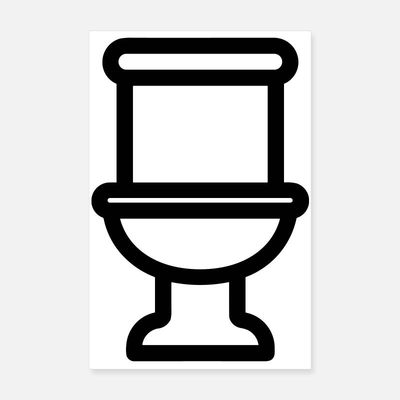toilet Poster 8" x 12" (20x30 cm)