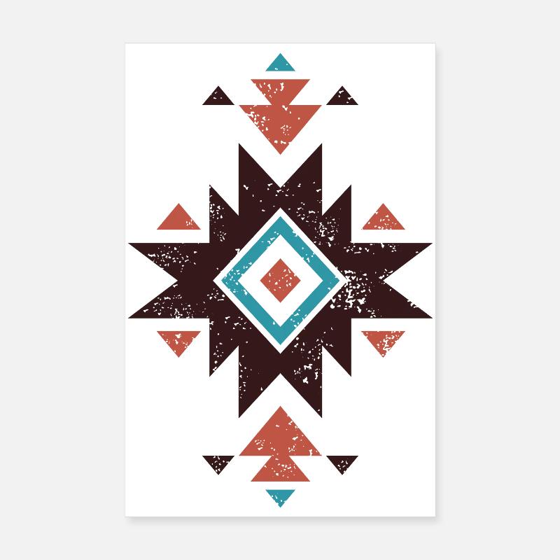 Boho Diamond Emblem Poster 8" x 12" (20x30 cm)