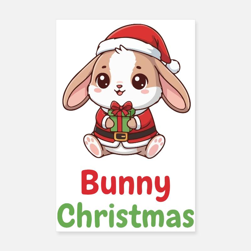 Bunny Weihnachtsgeschenk Poster 20x30 cm