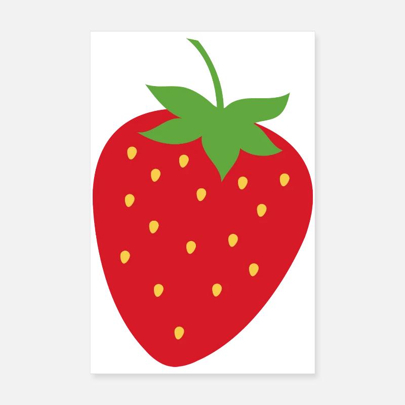 Erdbeere Poster 20x30 cm