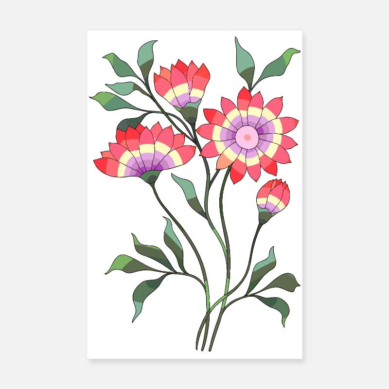 Blomster Poster 20x30 cm