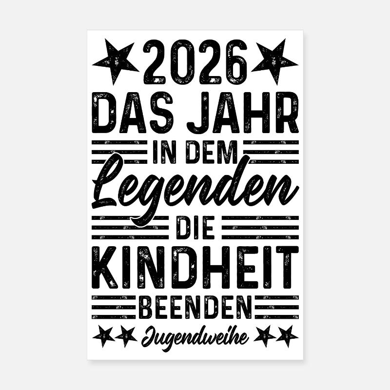 2026 L’année où les légendes mettent fin à l’enfance Poster 20 x 30 cm