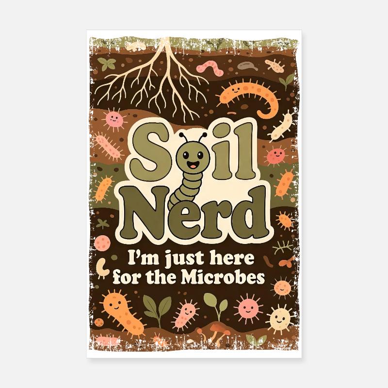 Bio Bärtner Selbstversorger Ökologischer Bauer Gar Poster 20x30 cm