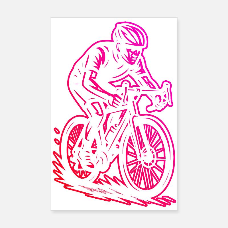 Super cadeau pour vélo de route Poster 20 x 30 cm