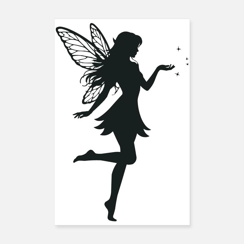 Fee Silhouette Poster 20x30 cm
