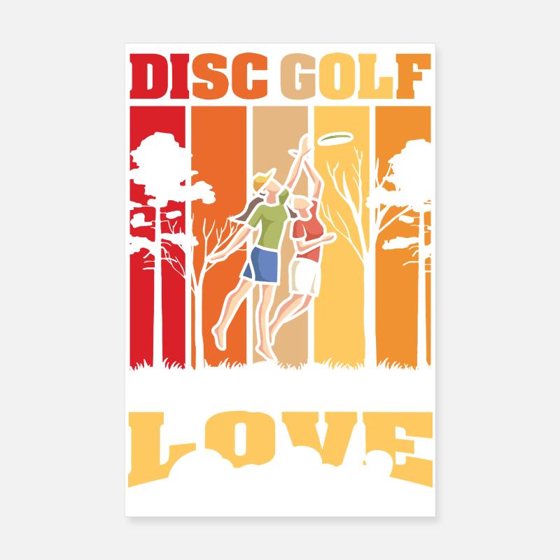 Cadeaux de disc golf Disc Golf Poster 20 x 30 cm