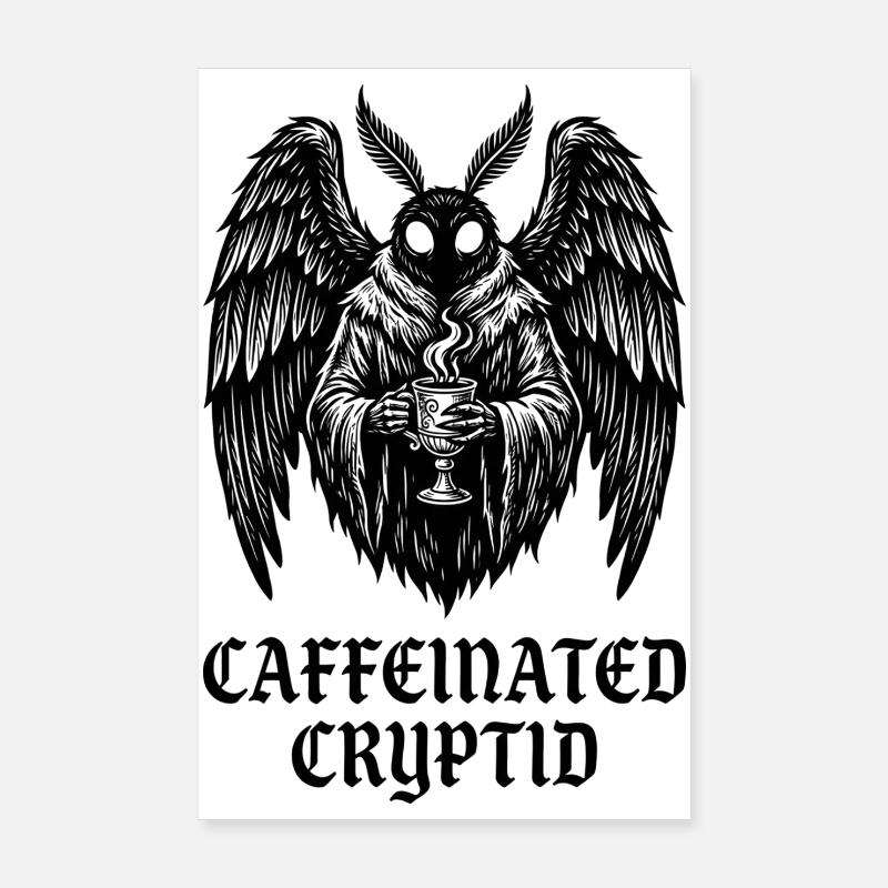 Café Cryptide Café Mystide Moulinet Poster 20 x 30 cm
