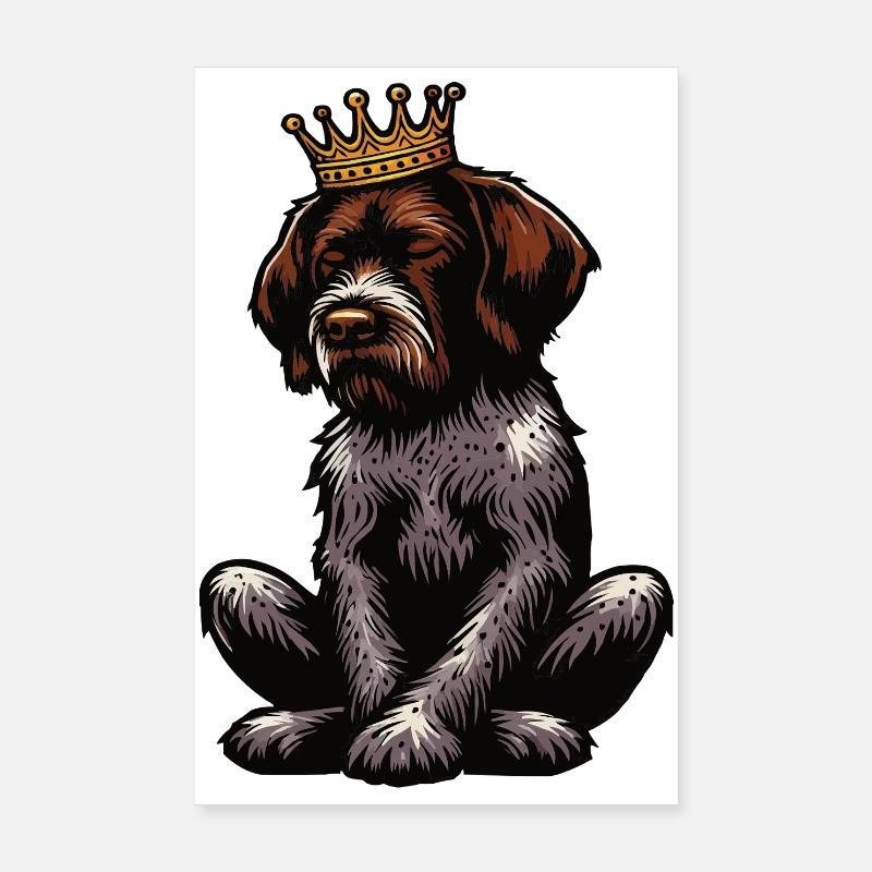 Deutsch Drahthaar Deutsch-Drahthaar Besitzer Poster 20x30 cm