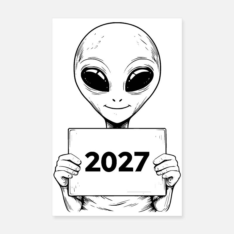 extraterrestrial visitor Poster 8" x 12" (20x30 cm)