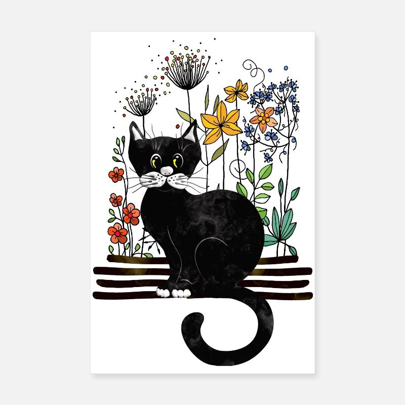 cat Poster 8" x 12" (20x30 cm)