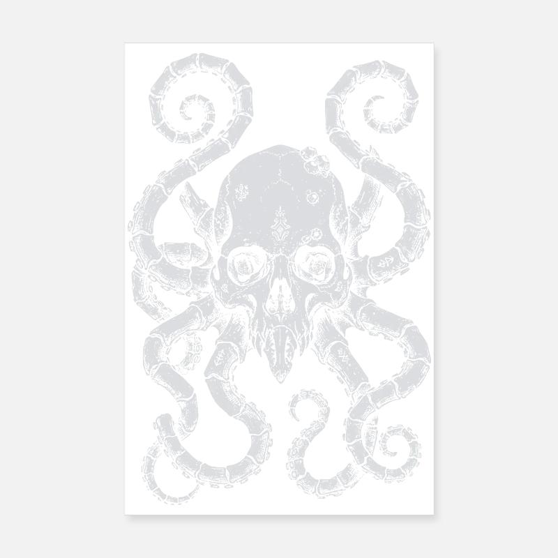 Marée du Crâne du Kraken Poster 20 x 30 cm