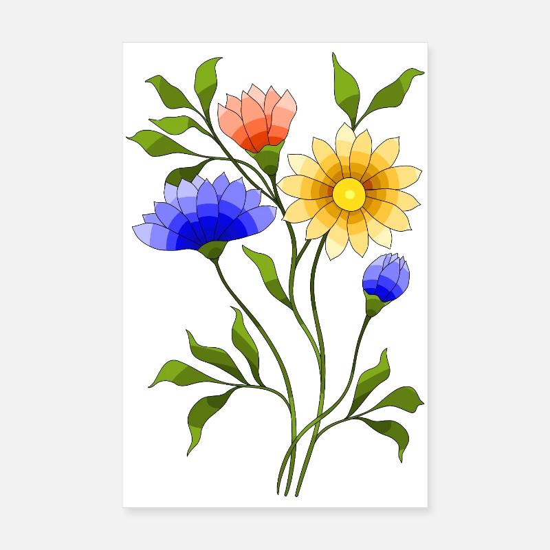Blumen Poster 20x30 cm