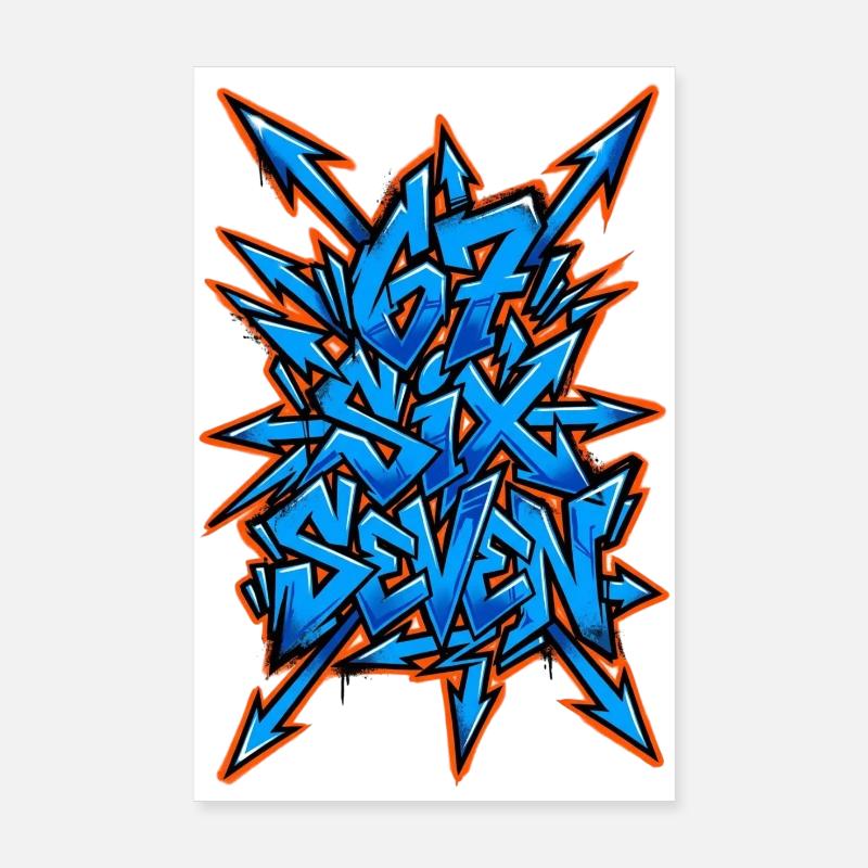 67 Six Seven Meme 6 7 Poster 20x30 cm