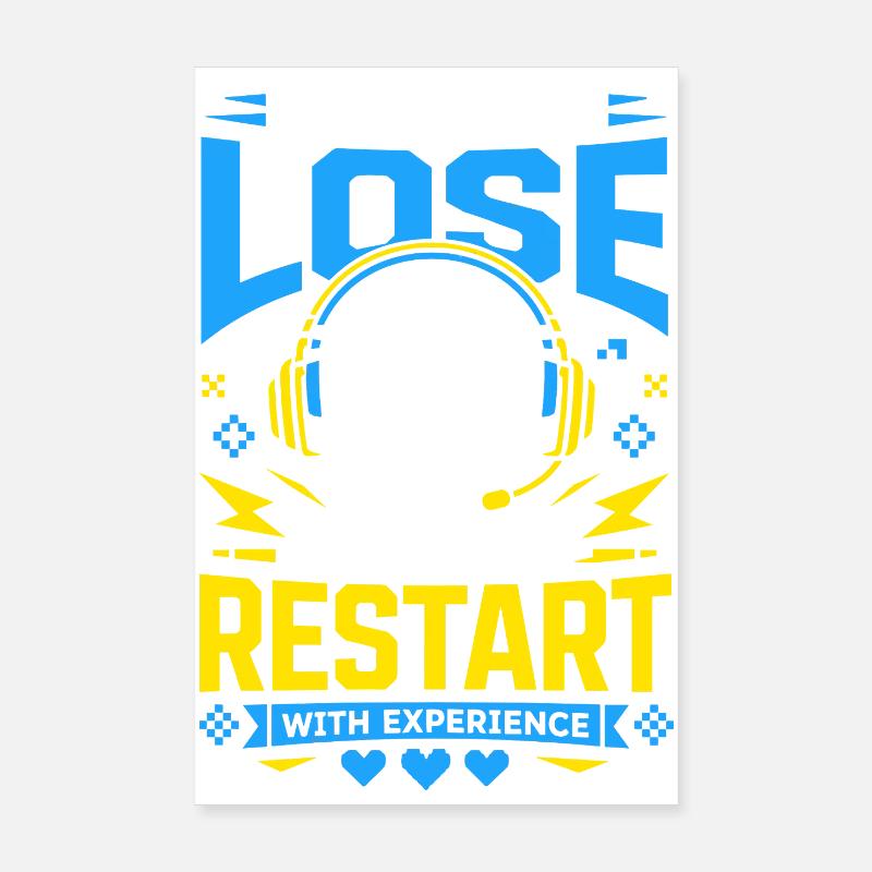 Je ne perds pas, je recommence juste à jouer Poster 20 x 30 cm