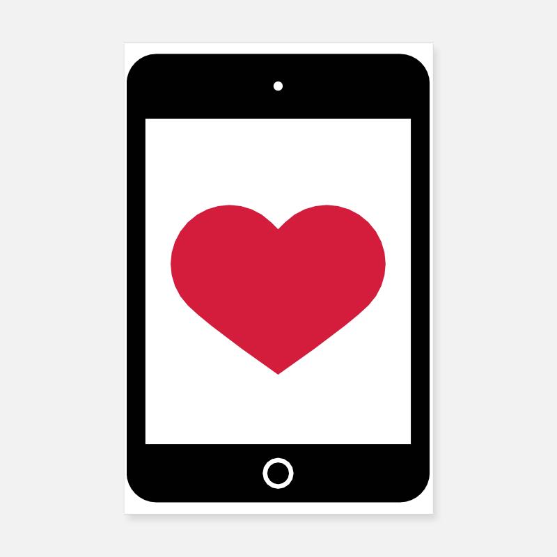 Love Smartphone Tablet Poster 20x30 cm