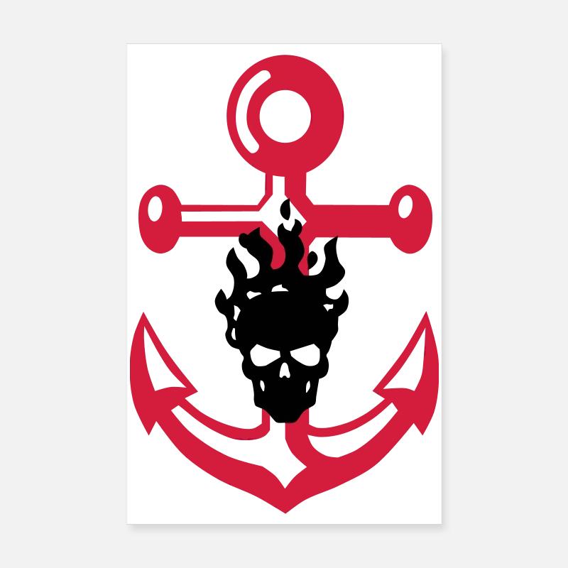 anker_schaedel Poster 20 x 30 cm