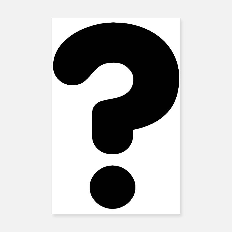 Image question mark # Poster 8" x 12" (20x30 cm)