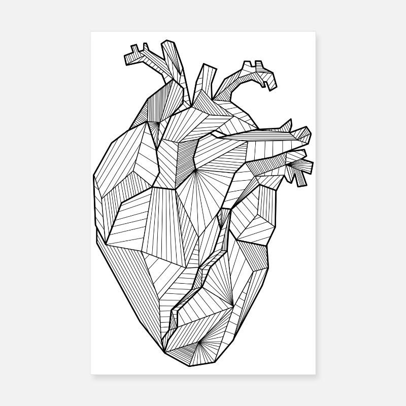 Heart Poster 8" x 12" (20x30 cm)
