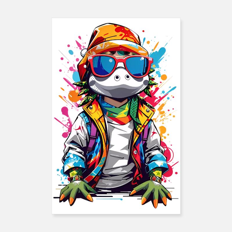 Cool crocodile Poster 8" x 12" (20x30 cm)