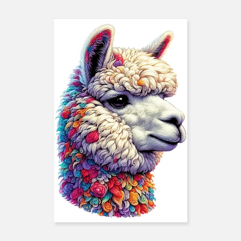 Alpaga Poster 20 x 30 cm