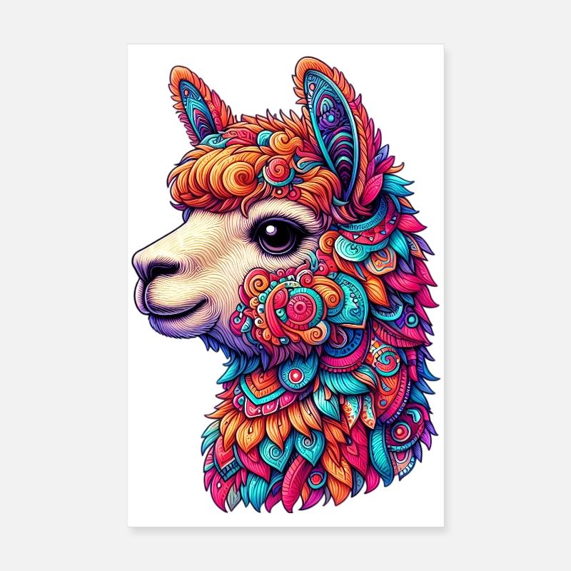 Alpaga Poster 20 x 30 cm