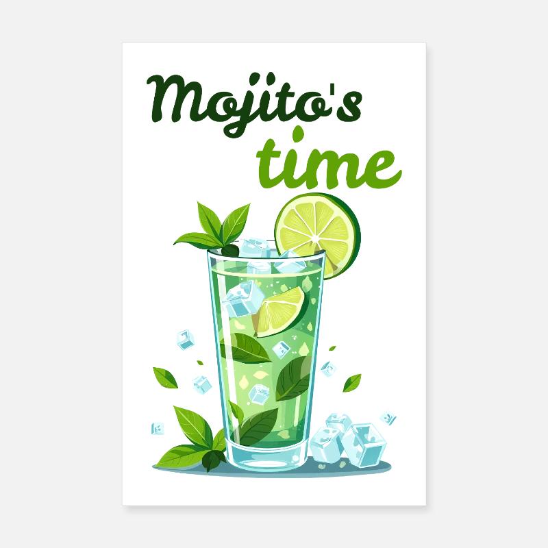 Cocktail mojito par Helfspawn Poster 20 x 30 cm
