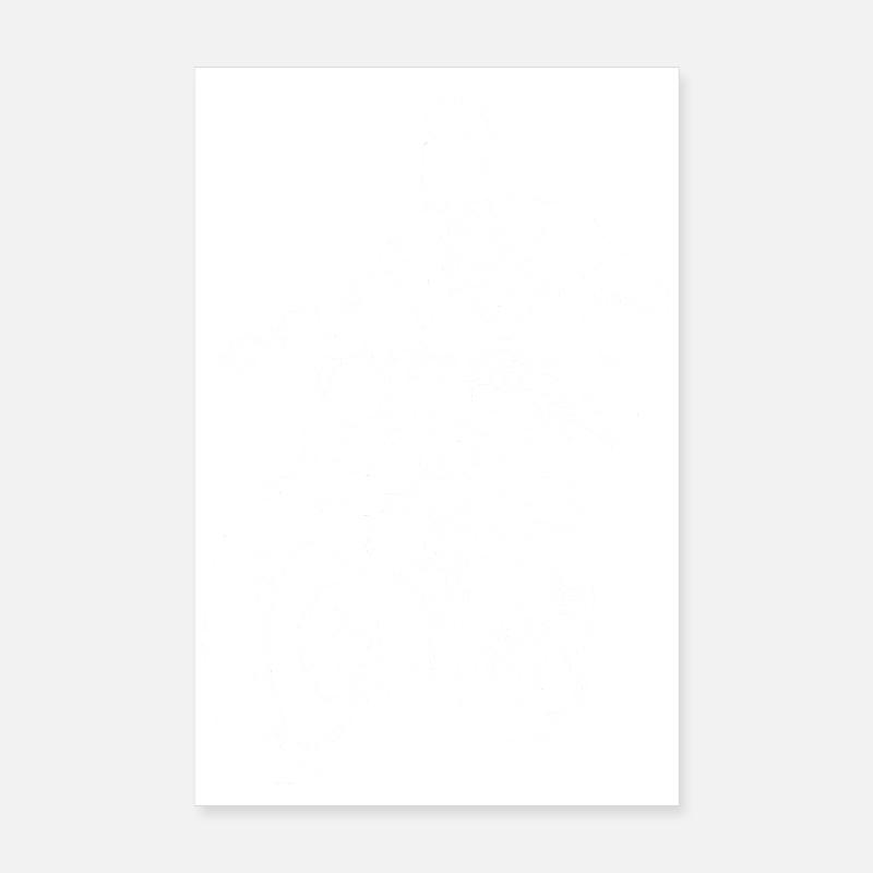 Hell Biker (Weiß) Poster 20x30 cm