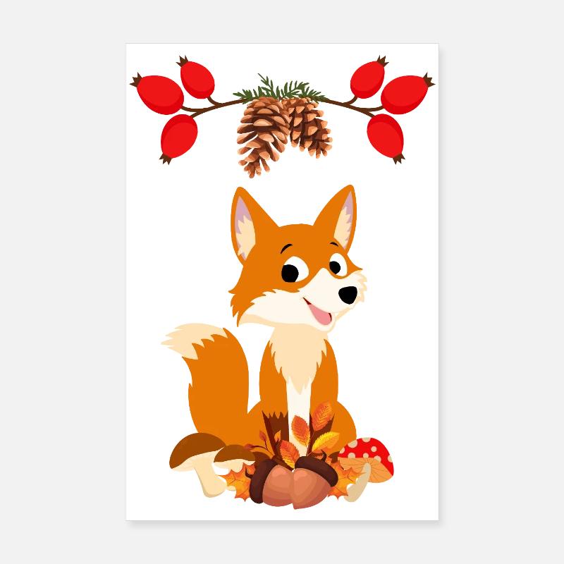 Renard Poster 20 x 30 cm